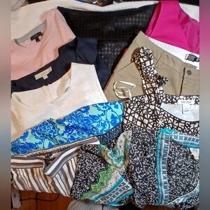 Bundle Box 10 @$3 Each X Small & Small Volcom, Loft, J Crew WHBM,Silk